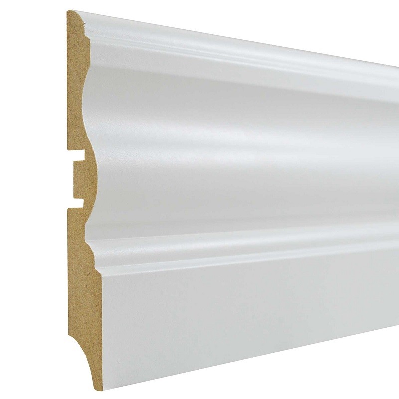 Плинтус Белый Smartprofile Paint (100 х 16) 100L фото 1 &mdash; ПетроПол