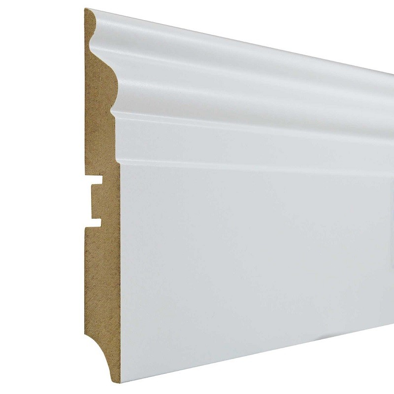 Плинтус Белый Smartprofile Paint (110 х 16) 110F фото 1 &mdash; ПетроПол