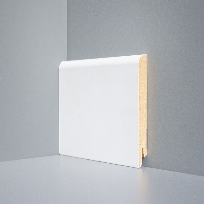 Плинтус Deartio МДФ U 102-100 (100х16х2050) Белый фото 1 &mdash; ПетроПол