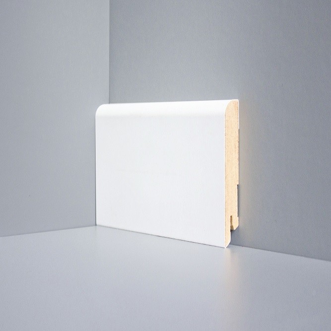 Плинтус Deartio МДФ U 102-80 (80х16х2050) Белый фото 1 &mdash; ПетроПол