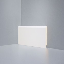 Плинтус Deartio МДФ U 102-80 9010 (80х16х2050) Кремовый &mdash; ПетроПол