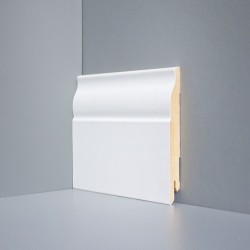 Плинтус Deartio МДФ U 103-100 (100х16х2050) Белый &mdash; ПетроПол