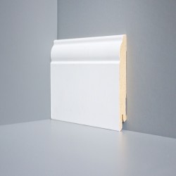 Плинтус Deartio МДФ U 104-100 (100х16х2050) Белый &mdash; ПетроПол