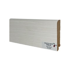 Плинтус Deartio МДФ В302-01 Ясень белый &mdash; ПетроПол