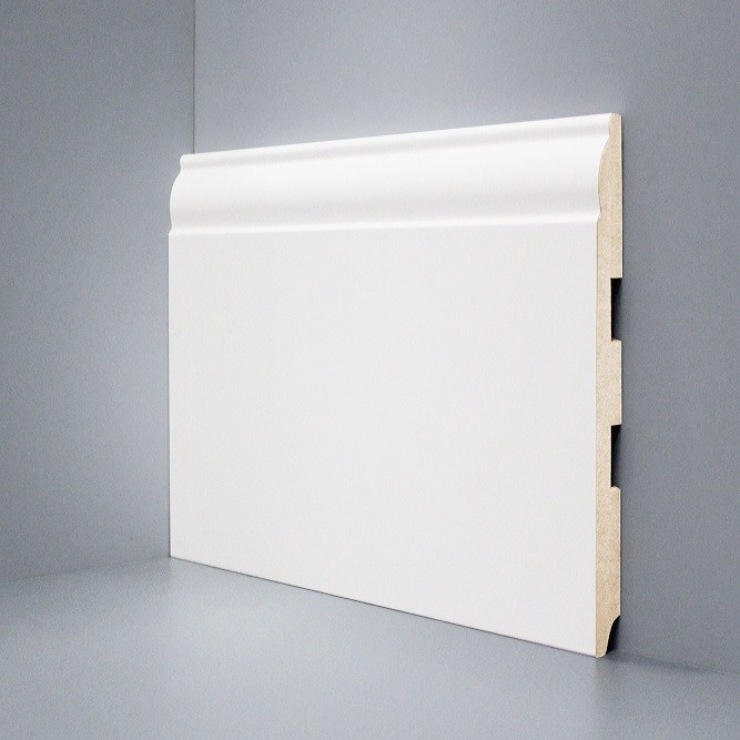 Плинтус Deartio МДФ U 104-150 (150х16х2050) Белый фото 1 &mdash; ПетроПол