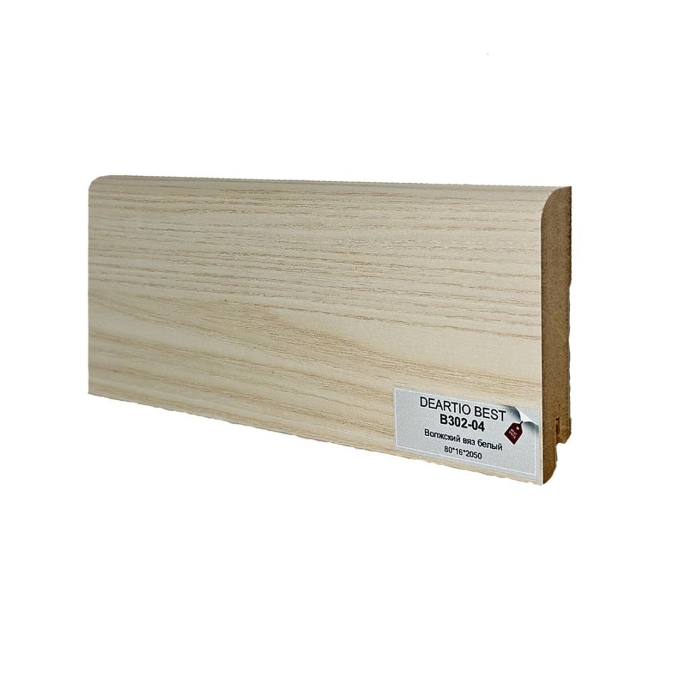 Плинтус Deartio МДФ  B302-04 Волжский вяз белый фото 1 &mdash; ПетроПол