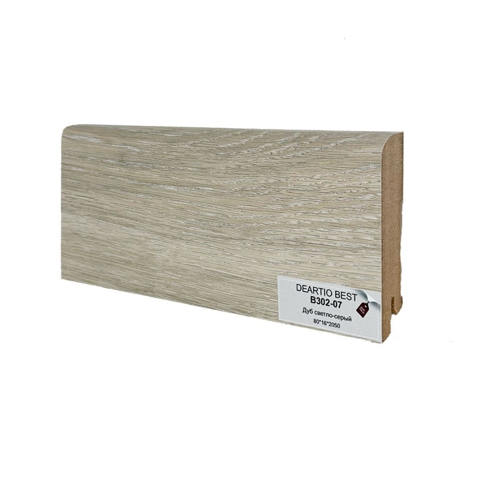 Плинтус Deartio МДФ B302-07 Дуб светло-серый фото 1 &mdash; ПетроПол