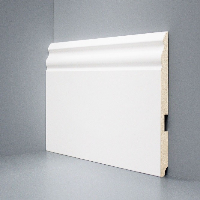 Плинтус Deartio МДФ U 105-150 (150х16х2050) Белый фото 1 &mdash; ПетроПол