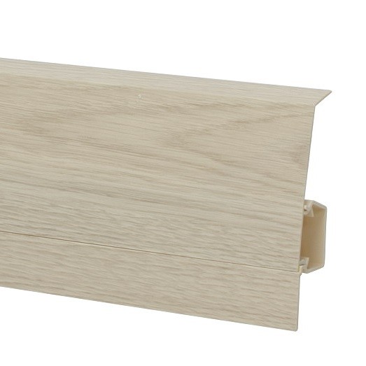 Плинтус пластиковый NG80 Дуб Полярный фото 1 &mdash; ПетроПол