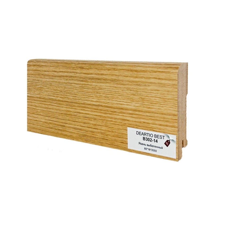 Плинтус Deartio МДФ B302-14 Ясень выбеленный фото 1 &mdash; ПетроПол