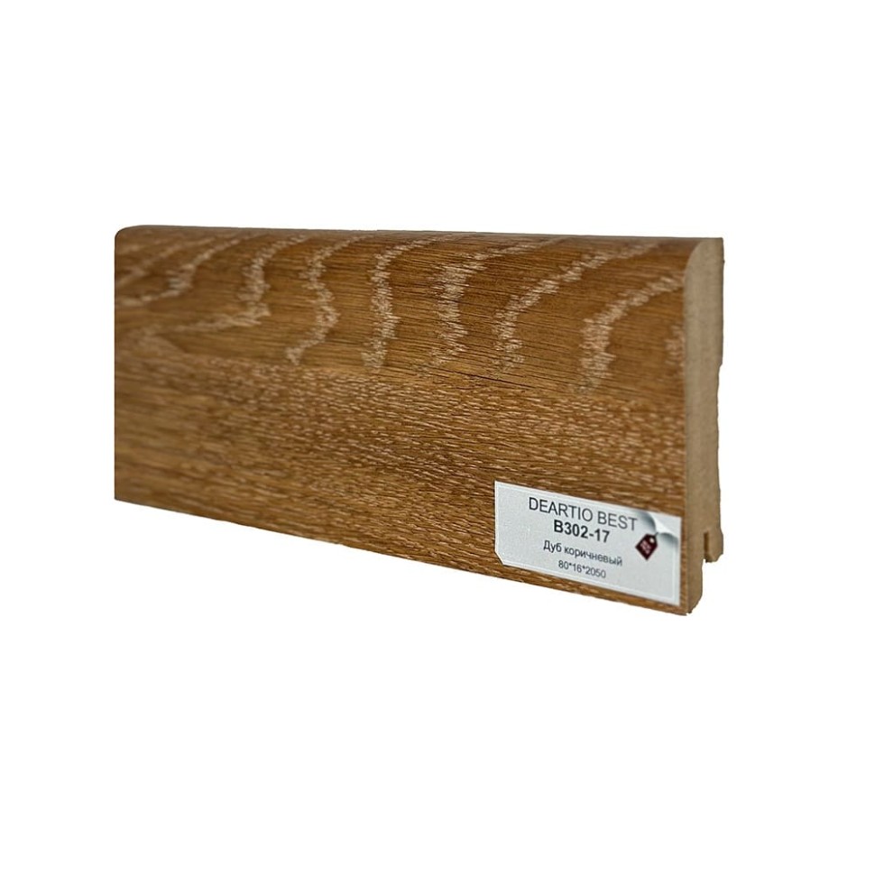 Плинтус Deartio МДФ B302-17 Дуб коричневый фото 1 &mdash; ПетроПол