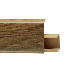 Плинтус ПВХ пластиковый 711 Дуб Антрацит &mdash; ПетроПол