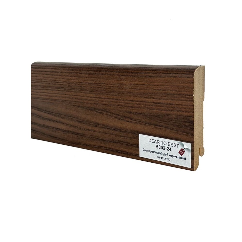 Плинтус Deartio МДФ B302-24 Скандинавский дуб коричневый фото 1 &mdash; ПетроПол
