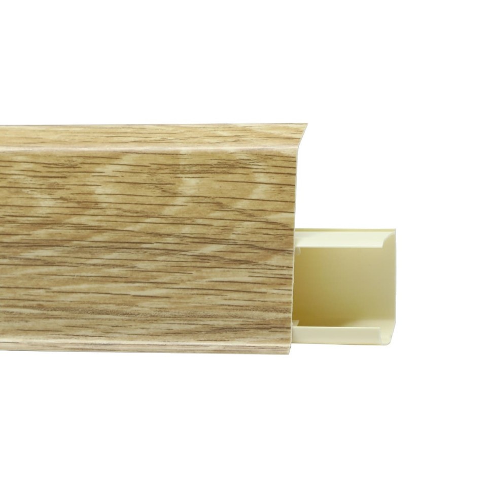 Плинтус ПВХ пластиковый 723 Дуб Мокко фото 1 &mdash; ПетроПол