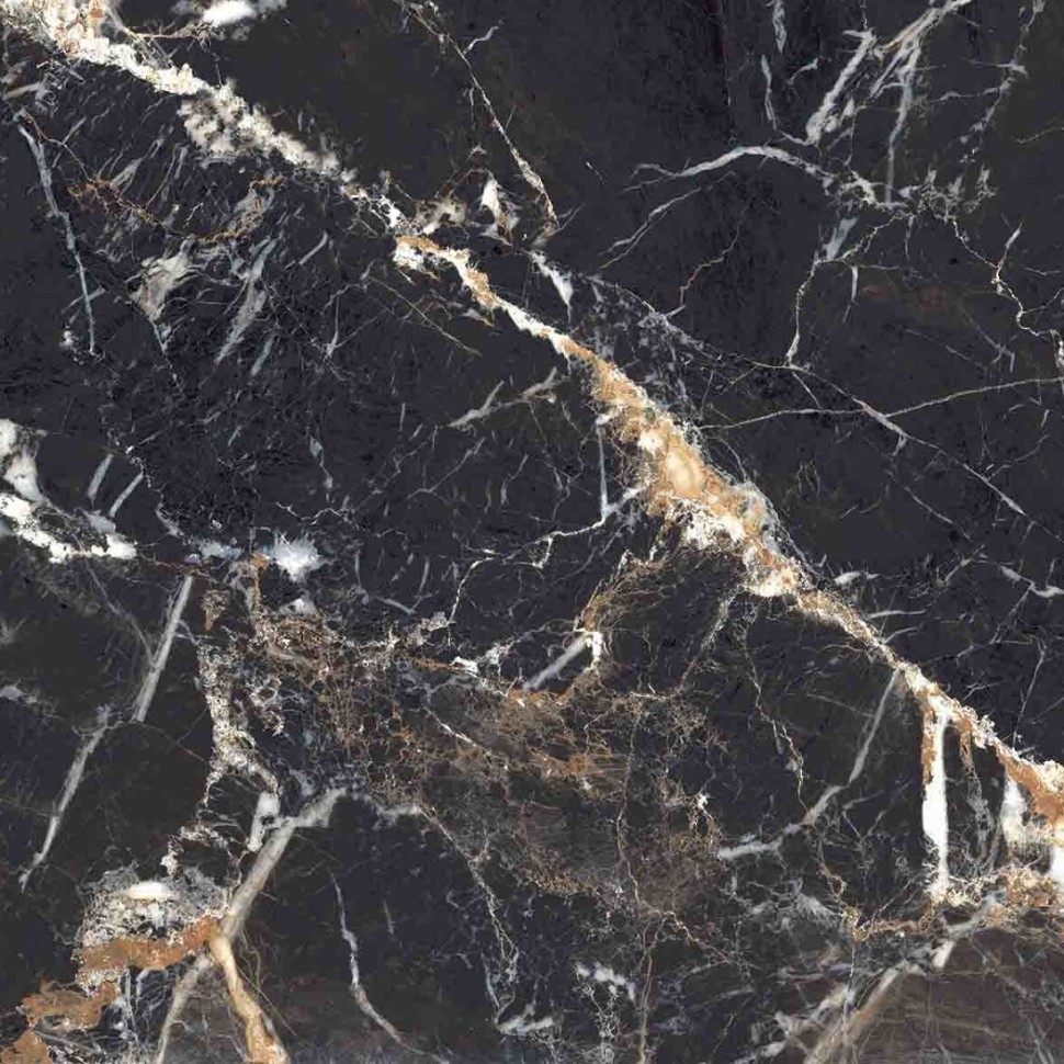 Керамогранит NTCeramic Marmo NTT99529P Black Lamos High Gloss (60х120 см) фото 1 &mdash; ПетроПол