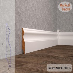 Плинтус МДФ 03-100-16 &mdash; ПетроПол