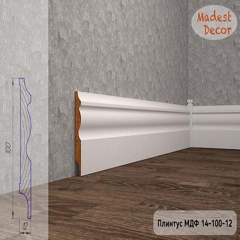 Плинтус МДФ 14-100-12 фото 1 &mdash; ПетроПол