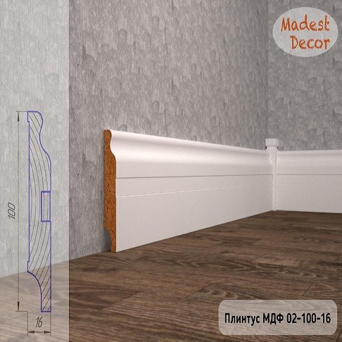 Плинтус МДФ 02-100-16 фото 1 &mdash; ПетроПол