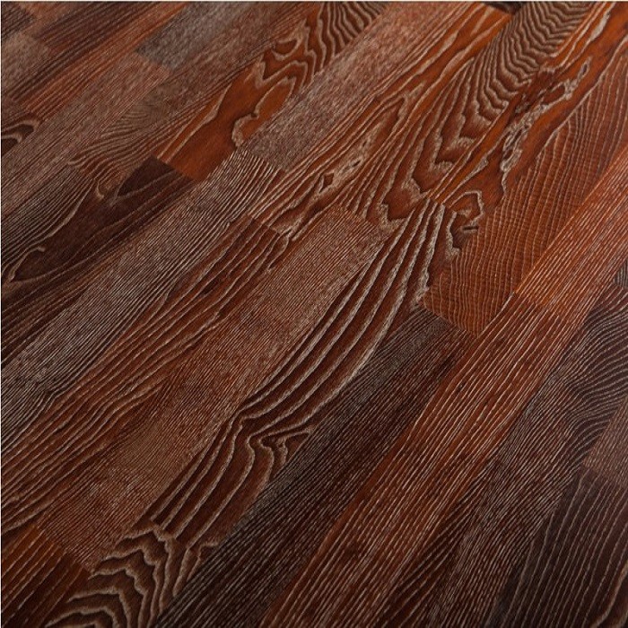 Паркетная доска GreenLine Effect Ясень Термо Темный фото 1 &mdash; ПетроПол