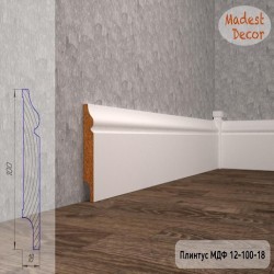 Плинтус МДФ 12-100-16 &mdash; ПетроПол