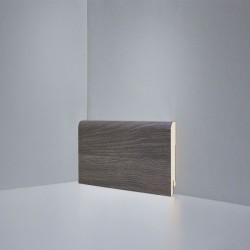 Плинтус Deartio МДФ Дуб Монте-Карло серый (80х16х2050) B202-03 &mdash; ПетроПол