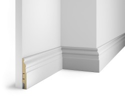 Плинтус МДФ Cosca AP18-102 под покраску, белый &mdash; ПетроПол