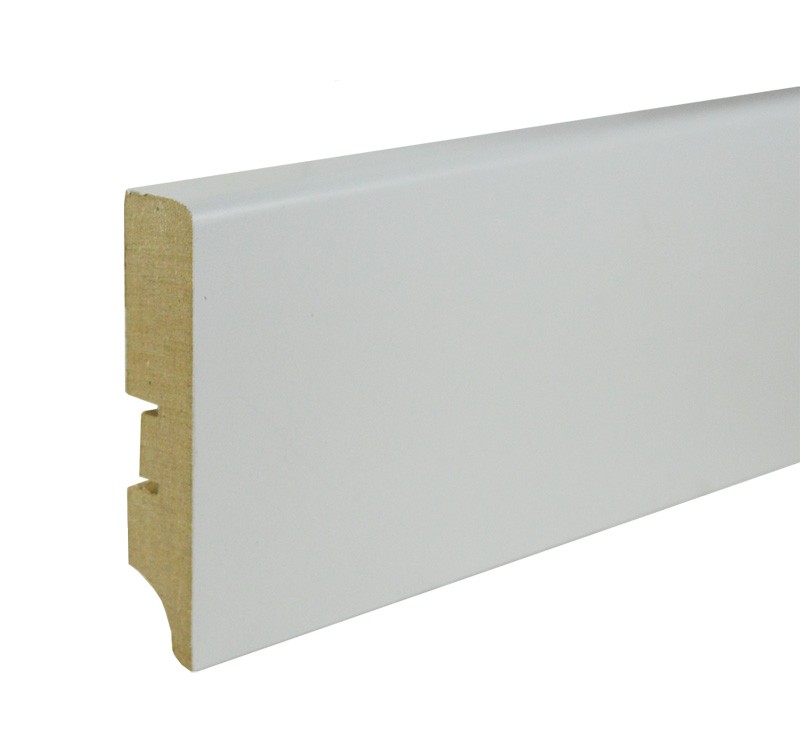 Плинтус Белый Smartprofile Paint (80 х 16) 80А фото 1 &mdash; ПетроПол