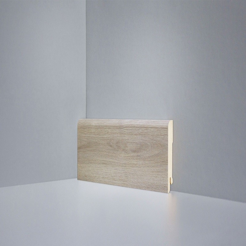 Плинтус Deartio МДФ Дуб Янтарно Белёный (80х16х2050) B202-13 фото 1 &mdash; ПетроПол