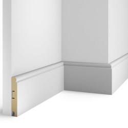 Плинтус МДФ Cosca AP76-100 под покраску, белый &mdash; ПетроПол